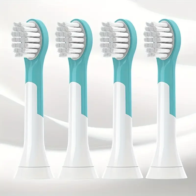 필립스 아이용 교체 칫솔 헤드, HX6, 소닉케어, 전기 치아 듀퐁, 소프트 브러시 헤드, 스마트 클린, 적합한 헤드, 4 개 
