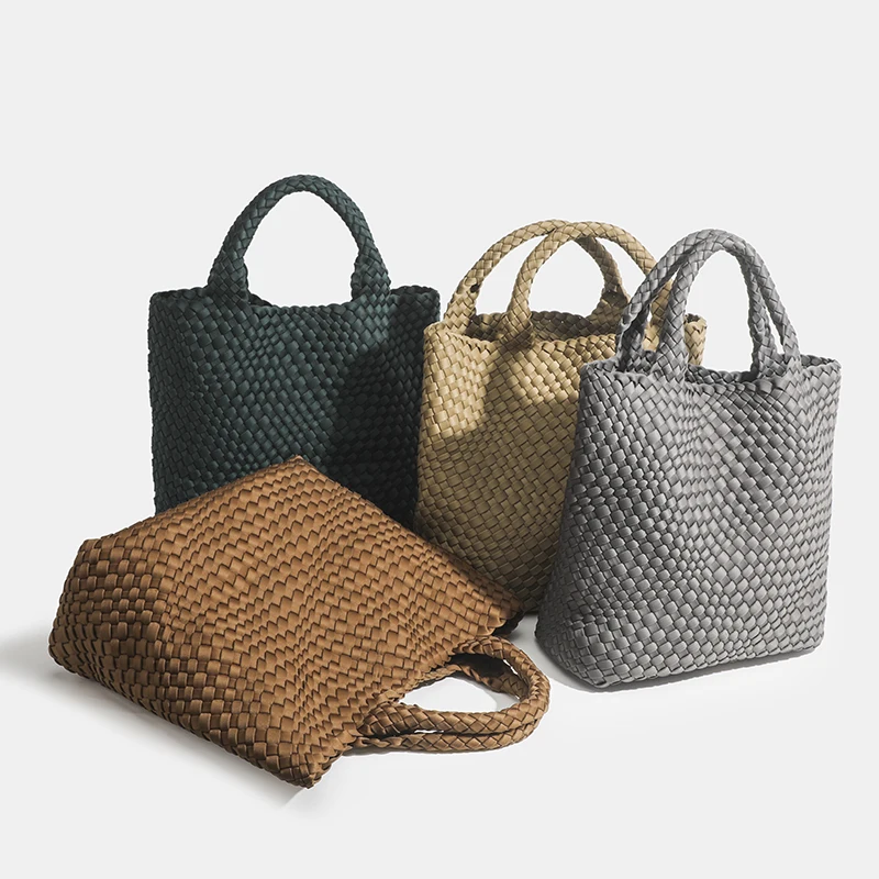 Large women\'s bag Nylon fashion bags 2024 Woven bag Hand knitting Bag Underarm Summer Bags Clutch Bag luxury Casual Tote Bag