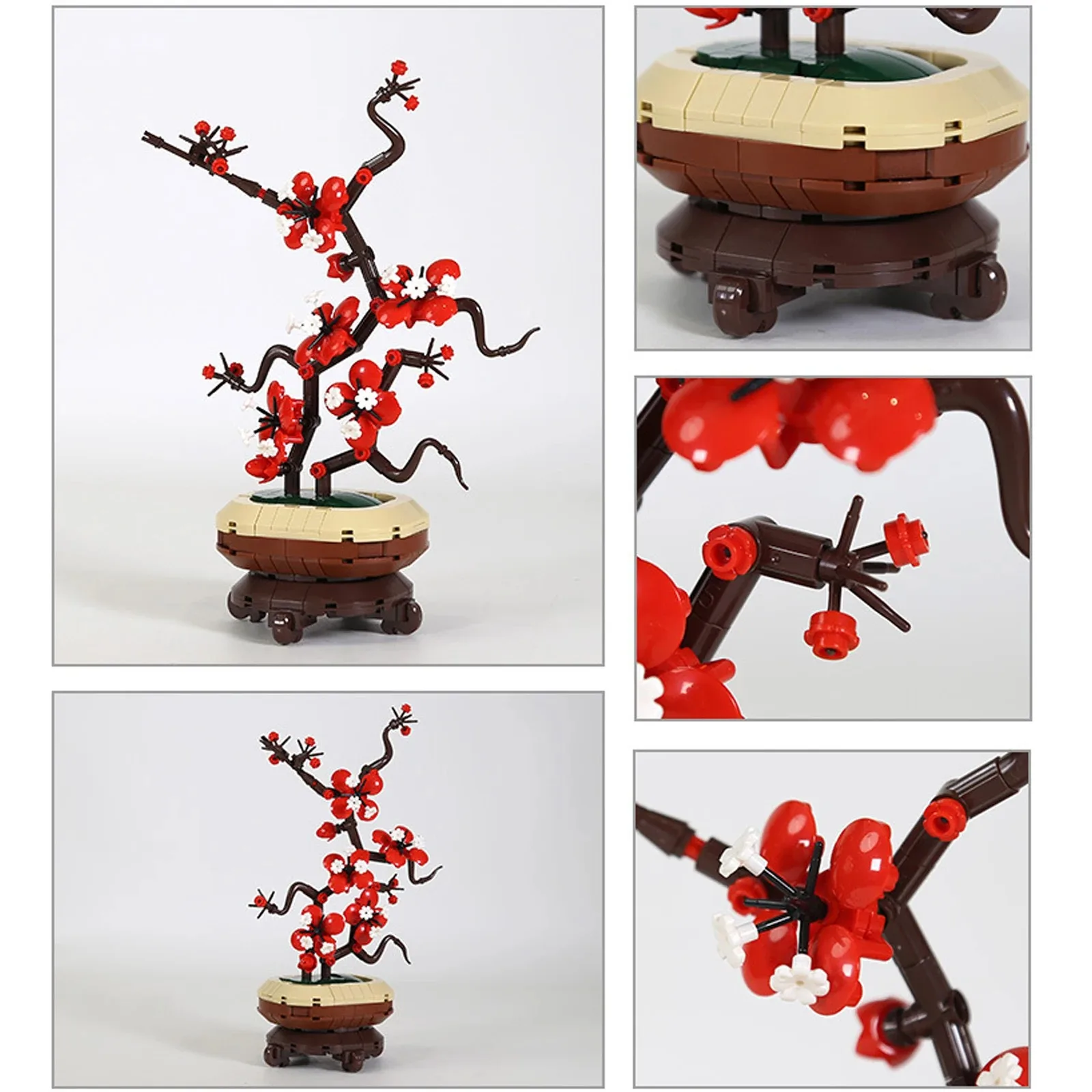 

2423 Chrysanthemum 338pcs Small Granule Building Block Assembly Models DIY Technical Toy for Christmas Gifts