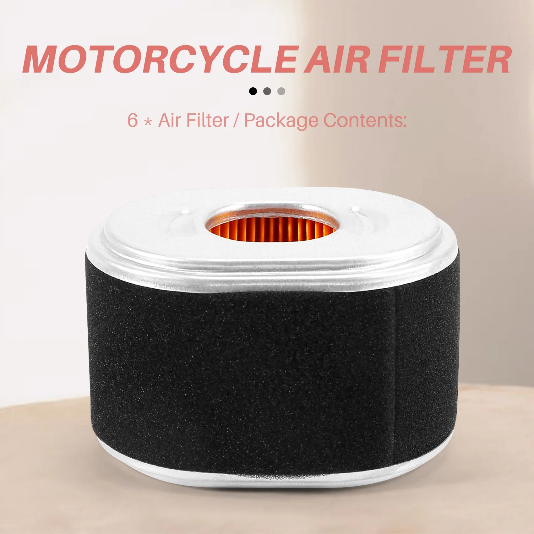 Vendita calda 6X Filtro Aria per GX120 GX140 GX160 GX200 17210-Z4M-821 17210-ZE1-821 -4274 AFZE18 17210-ZE1-517 5.5/6.5HP