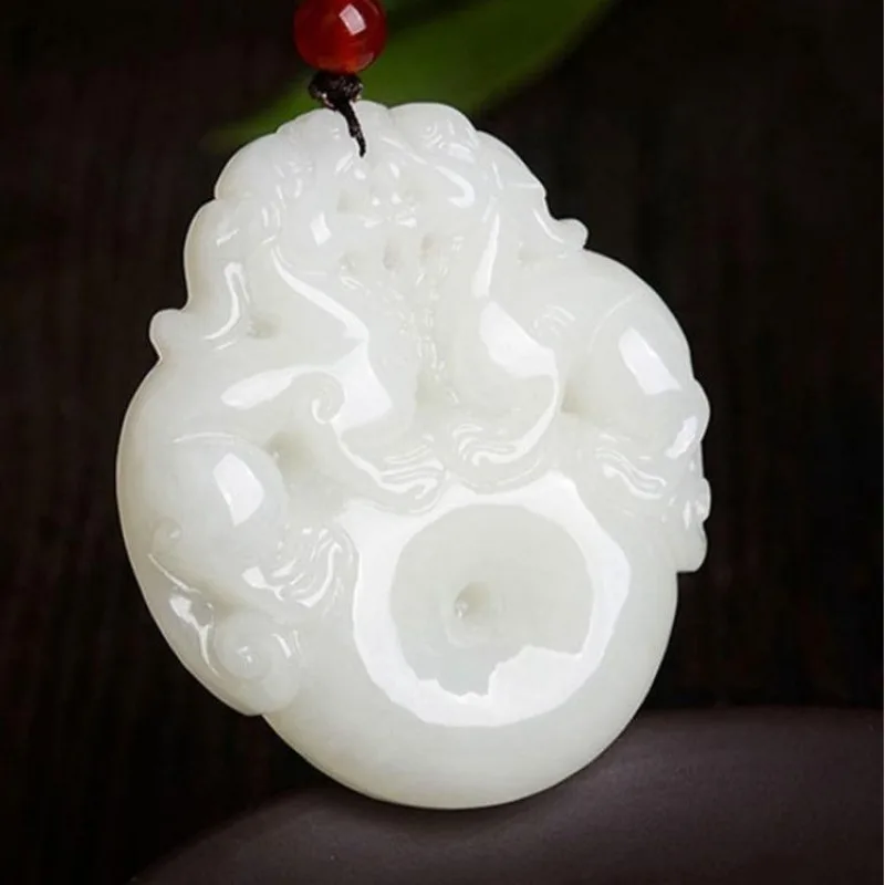 

New White Jade Pixiu Pendant, Exquisite Ethnic Style Jade Pendant