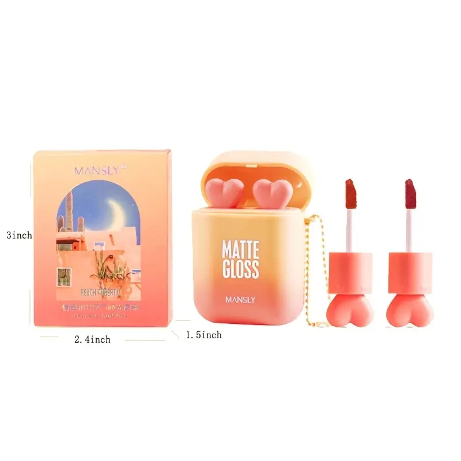 Fluweelachtige Matte Lipstick Duo Set - 2-delige waterdichte langdurige Lip Stain Kit voor meisjes, hydraterende fluwelen lipglossprimer en