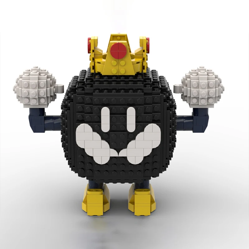 476PCS MOC Game Series Maring King Bob Omb Model DIY Creative Ideas Assembly Building Blocks Birthday Gift Display Building Set