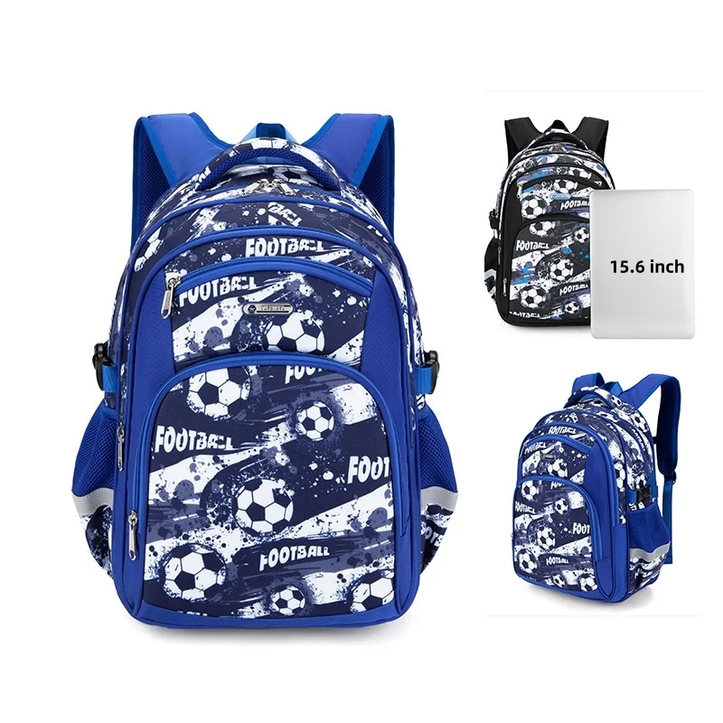 

Popular breathable lightweight Football print backpack for children schoolbag anime backpack travel school bags for teenage boy