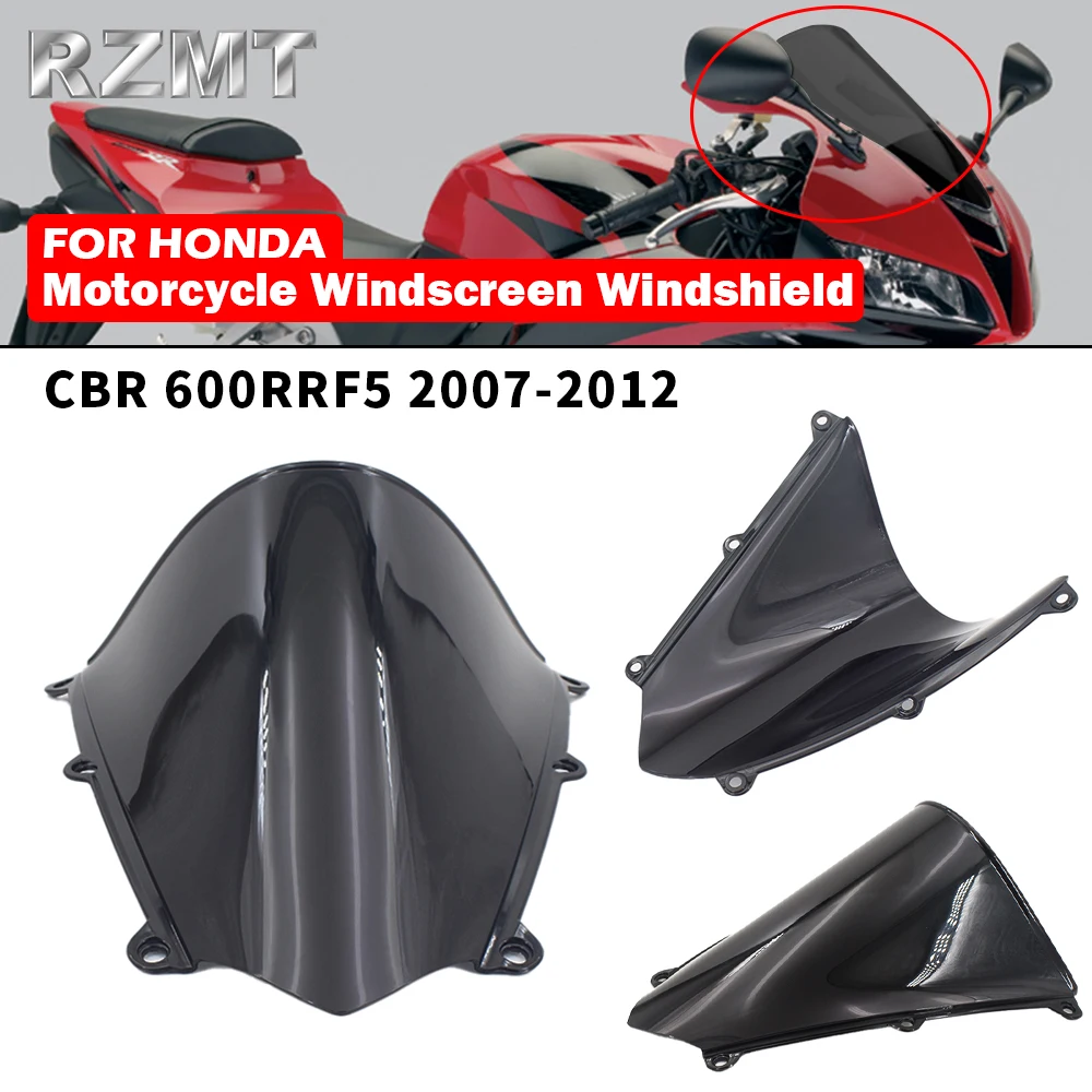 

Для Honda CBR600RR F5 CBR 600RRF5 2007-2012 лобовое стекло Shielda двойной пузырь ветровой дефлектор аксессуары для мотоциклов