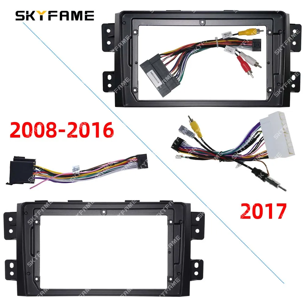 SKYFAME Car Frame Fascia Adapter Android Radio Dash Fitting Panel Kit For KIA Borrego Mohave