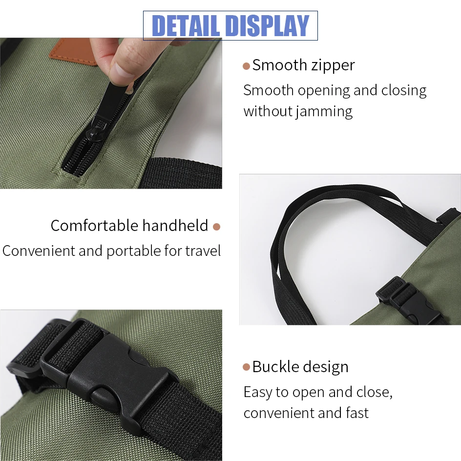 Multi-Purpose Tool Bag Pockets Oxford Canvas Folding Wrench Roll Storage Tools Waterproof Hand Roller Portable Organizer Bag