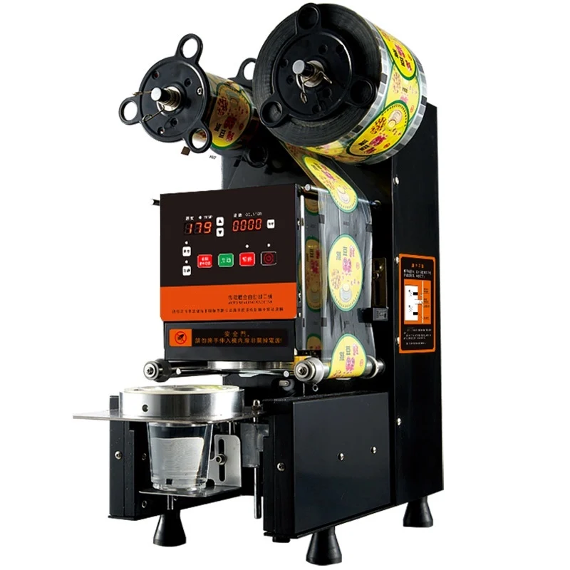 High Quality Soup Takeaway Packaging Bubble Tea Equipment Ice Cream Cup Sealing Machine Automatic Cup sealer Machine