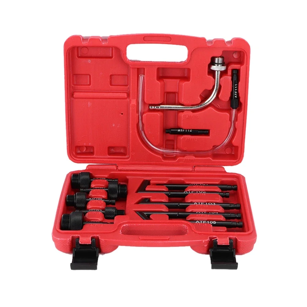 13Pcs/Set Oil Fill Adapter Transmission Fluid Oil Refilling Refill Connector Tool Kit