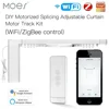 Moes-電気カーテンモーター,RFリモコン付き,パーソナライズされたスマート,結合カーテン,wi-fi,zigbee,alexa,Google Voice,tuya 1