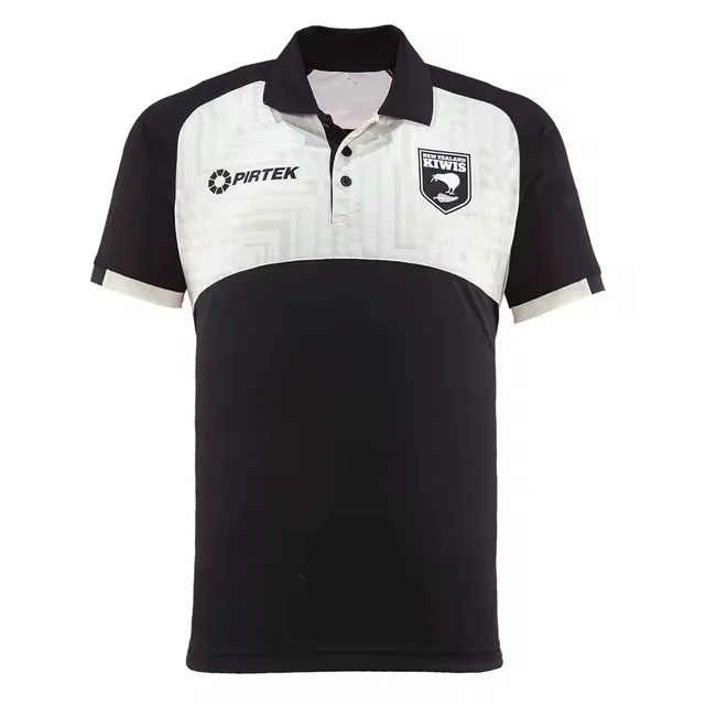 2024 KIWIS MENS MEDIA POLO RUGBY JERSEY Bambini - Donna - MAGLIA con cerniera con cappuccio Taglia: S-5XL