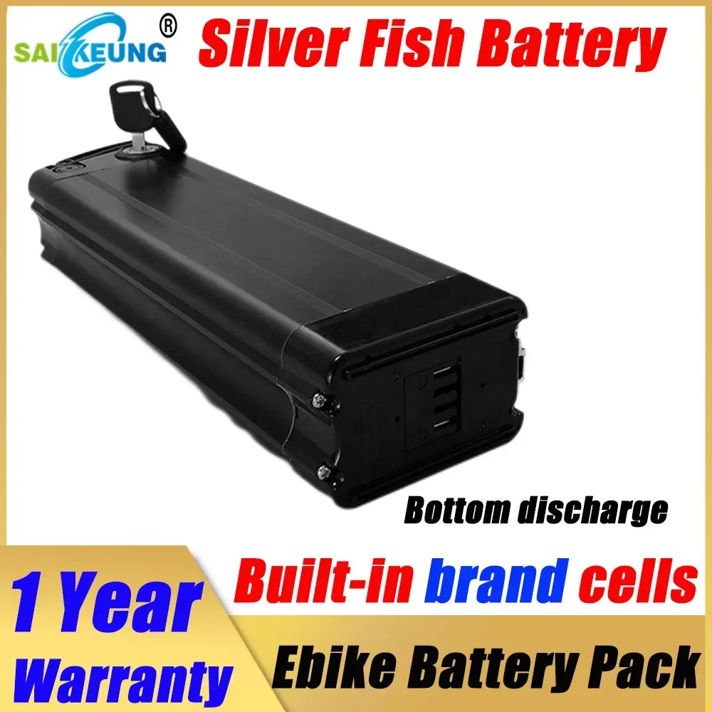 36v 48v 52v 60v 72v SilverFish 20 30 40 50 60ah batteria al litio EBike Akku Accu bicicletta elettrica 500w 1000w 2000w 3000w Batterie