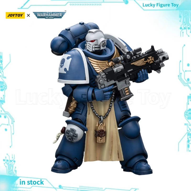 

【In Stock】JOYTOY 1/18 Action Figure Warhammer 40K Ultramarines Sternguard Veteran with Bolt Rifle Model Classic Toy