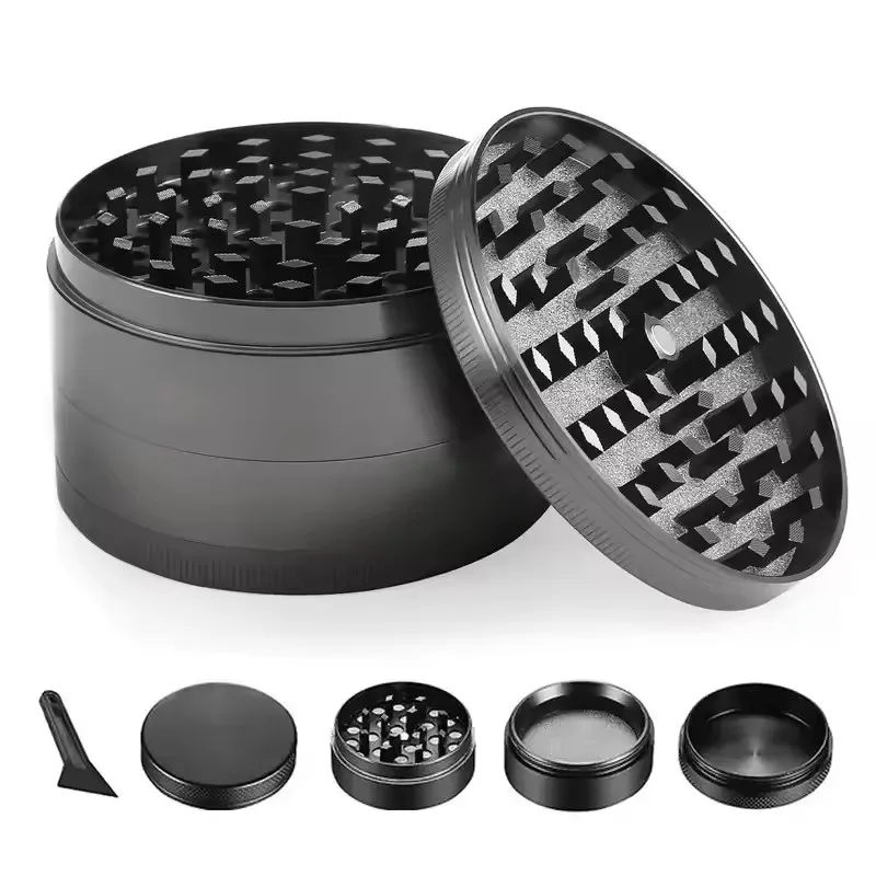 

Mini Herb Grinders Metal for Smoking 4 Layers 63mm Mill Zinc Alloy Tobacco Dry Herbal Grass Grinder Smoke Crusher Accessories