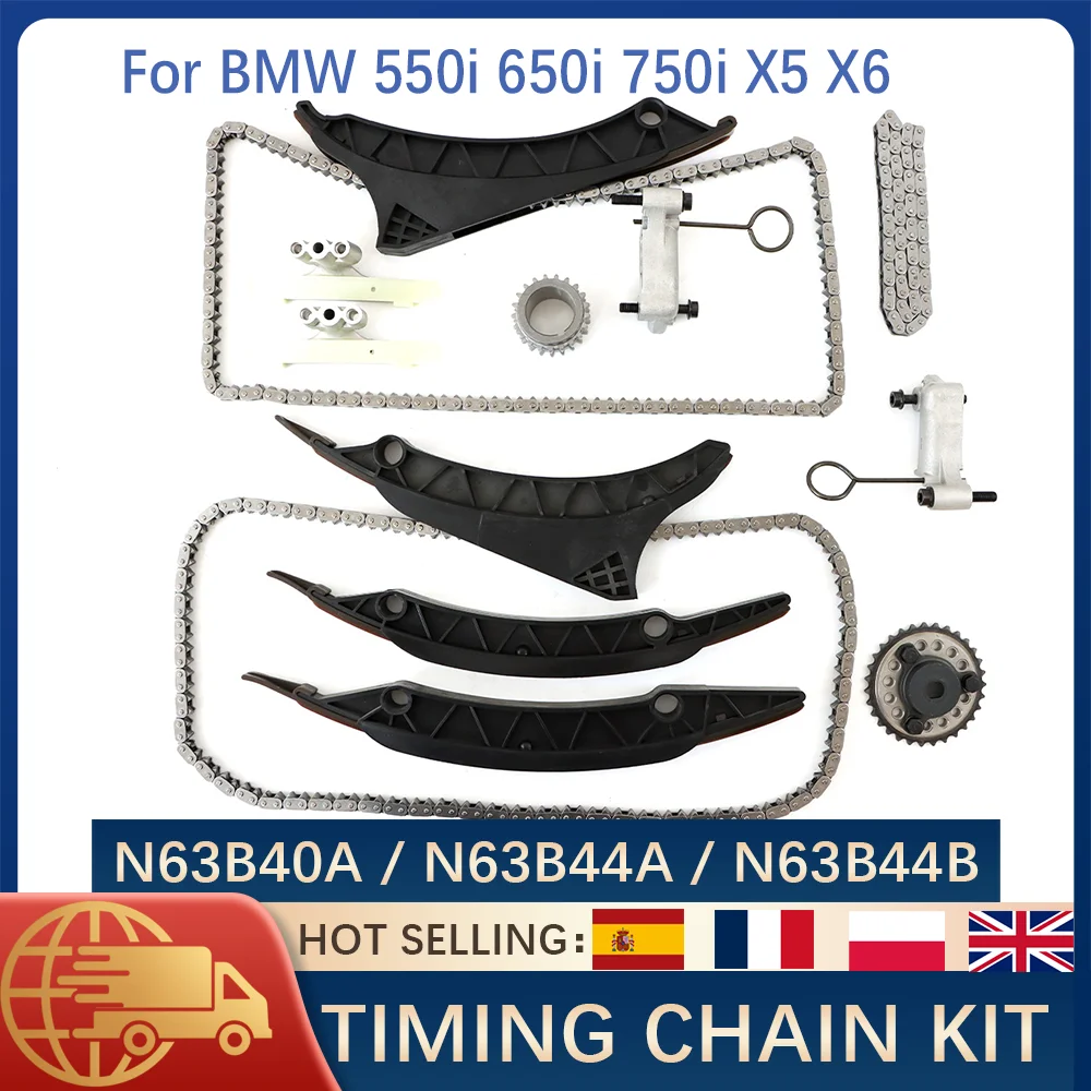 

Timing Chain Kit Camshaft Sprocket For BMW 550i 650i 750i X5 X6 ALPINA B7 N63B44 V8 Engine Timing Set