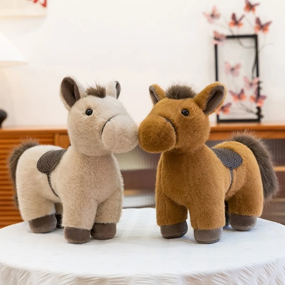 

Новый лошадь с длинными волосами, мягкое животное, кулон в виде пони, год лошади, милый длинношерстный брелок в виде пони, подарок