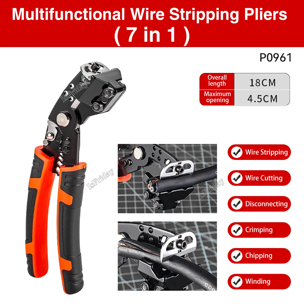 

Multifunctional wire stripping pliers Electrician Special Tools For Wire Cutting, Pulling, Pressing, Winding Screwing