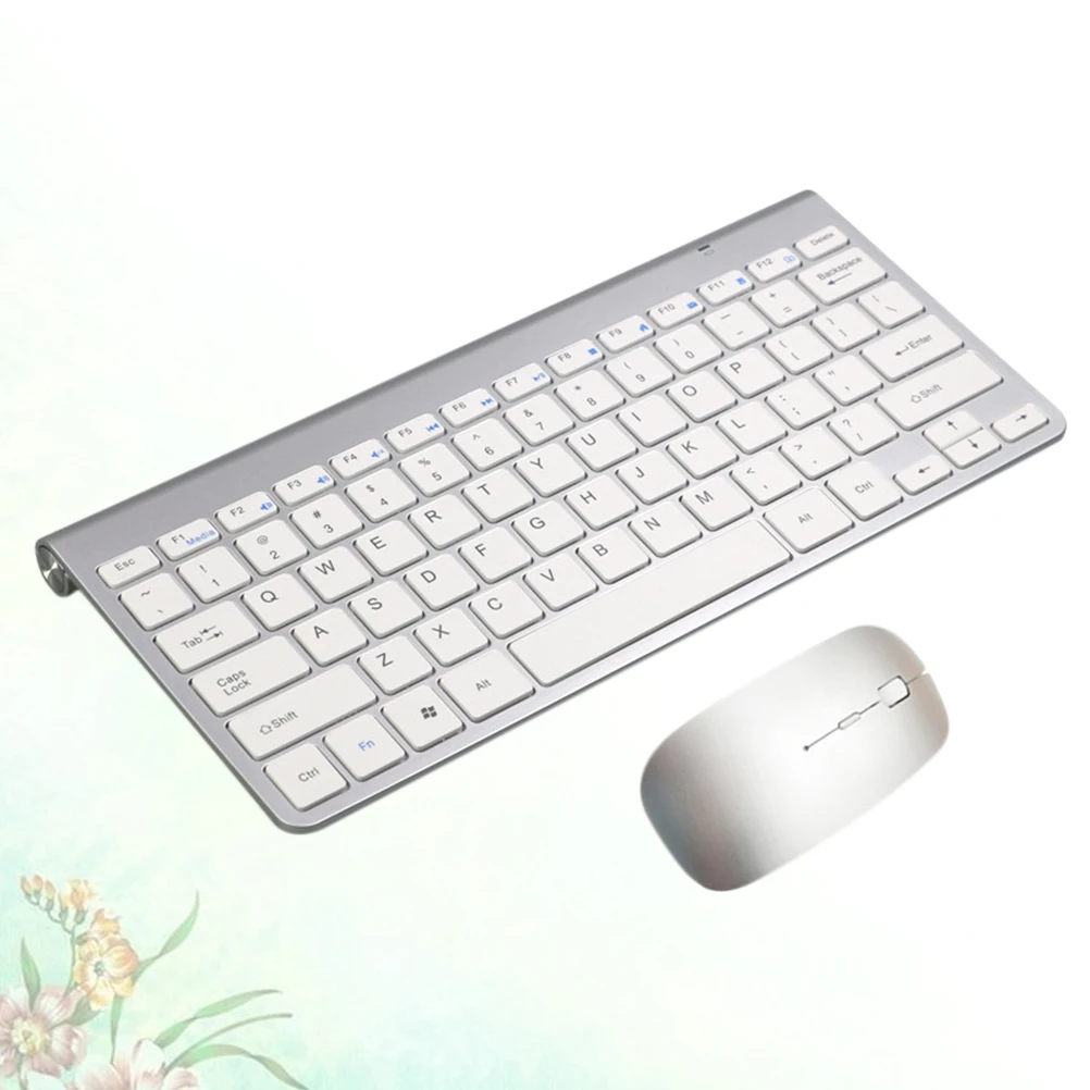 

Ultra-Thin Wireless Keyboard Mouse Set 2.4G Portable Chocolate Design For Home Office Computer Tablet 2.4G Wireless Keyboard