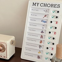 Self Discipline Check-in Tool Replaceable Plastic Plan Checklist Fo Adults Children Summer Task Planning Time Memo Message Board