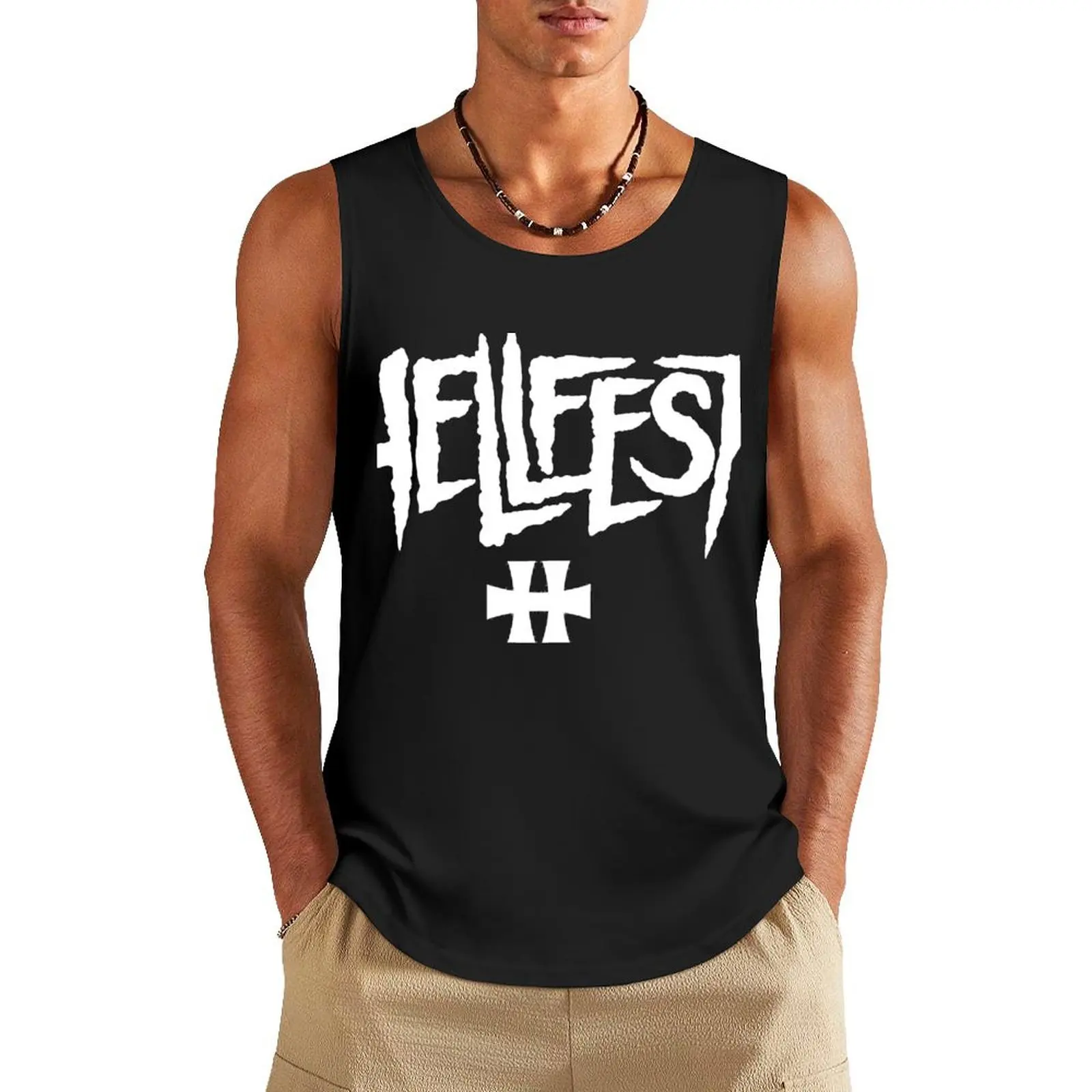 Hellfest 2 Classic Tank Top Men's summer vest sleeveless Sportswear for men Short sleeve