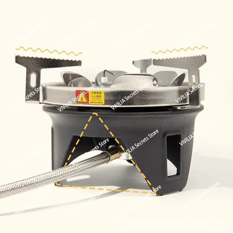 Luingbox صندوق التخييم في الهواء الطلق موقد الميدان طباخ كاس بطاقة المحمولة المغناطيسي موقد غاز الغاز #2