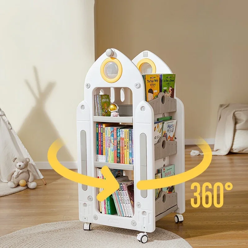 Rak Buku Rak Buku Anak Berputar Rak Anak Rak Buku Mainan Buku Anak Organizer Rak Penyimpanan Anak Furnitur Anak