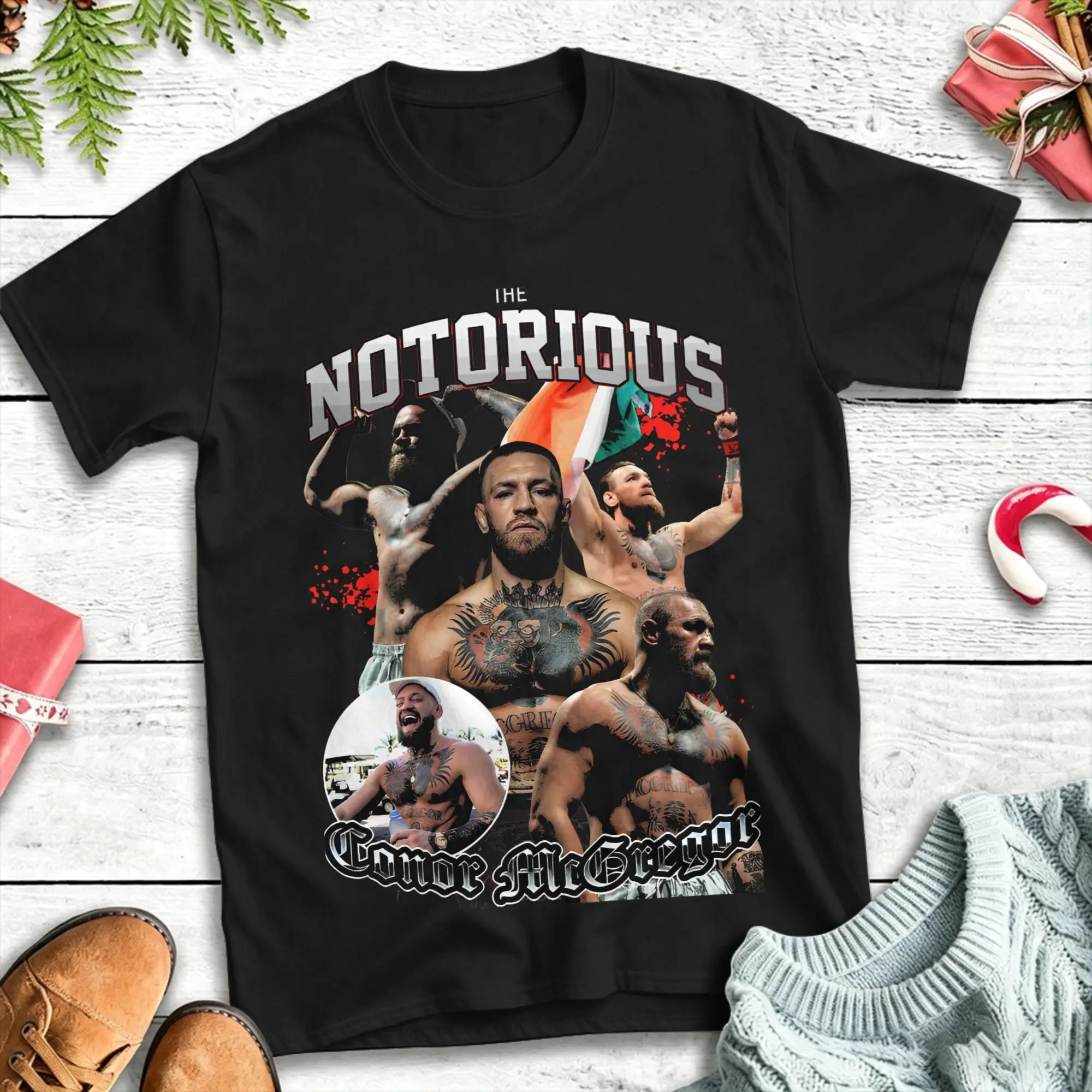 the notorious conor T Shirt Summer  Vintage T Shirts Pure Cotton Fashion Tee Shirt For Men Casual Tops