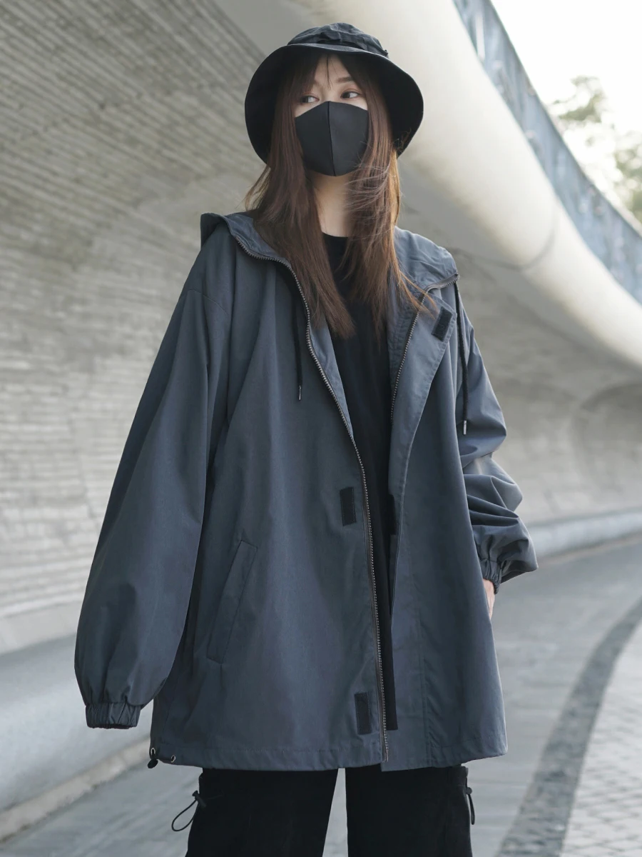 

Ey Street Sle Свободная женская весенне-осенняя тонкая куртка нейтральная спецодежда Пальто Salt System Sle Street Faion