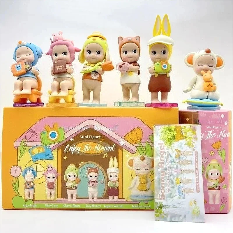 

2025 Hot S Angel Enjoy The Moment Series Mini Figure Blind Box Collectible Ornaments Desktop Decoration Birthday Christmas Gifts