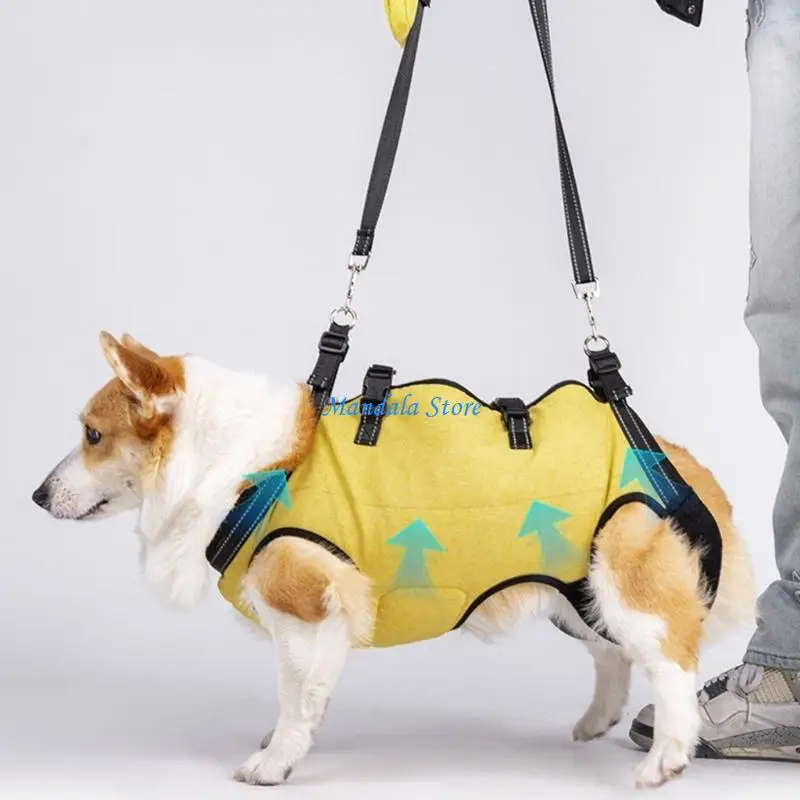 

U2JC Full Body Support Dog Lift Harness with Ergonomic Designs For Elderly Dog with Shock Absorption And Adjustable Strap