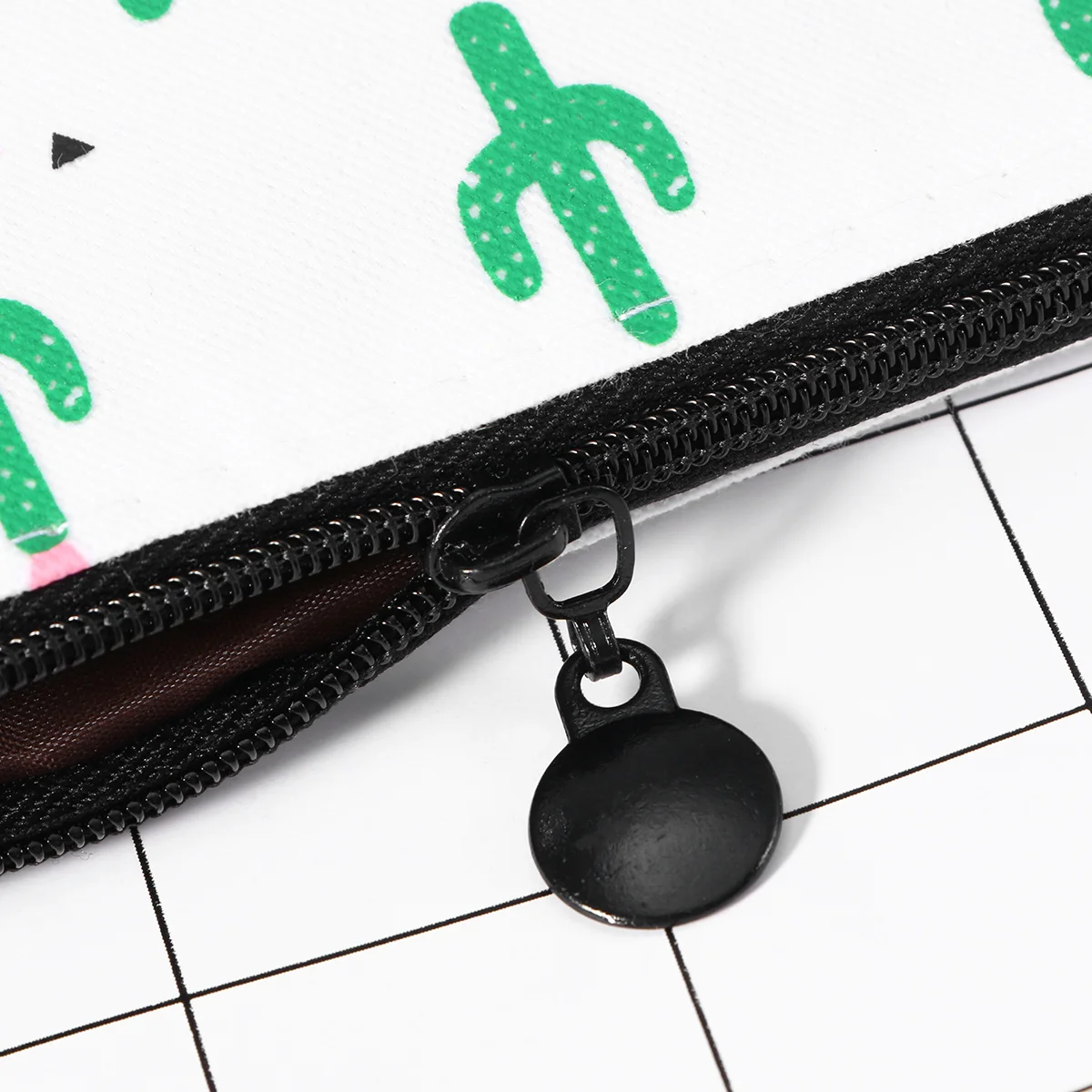 

3Pcs Cactus Canvas Pen Bag Pencil Case Large Capacity Lightweight Stationery Organizer Portable Phone Coin Storage