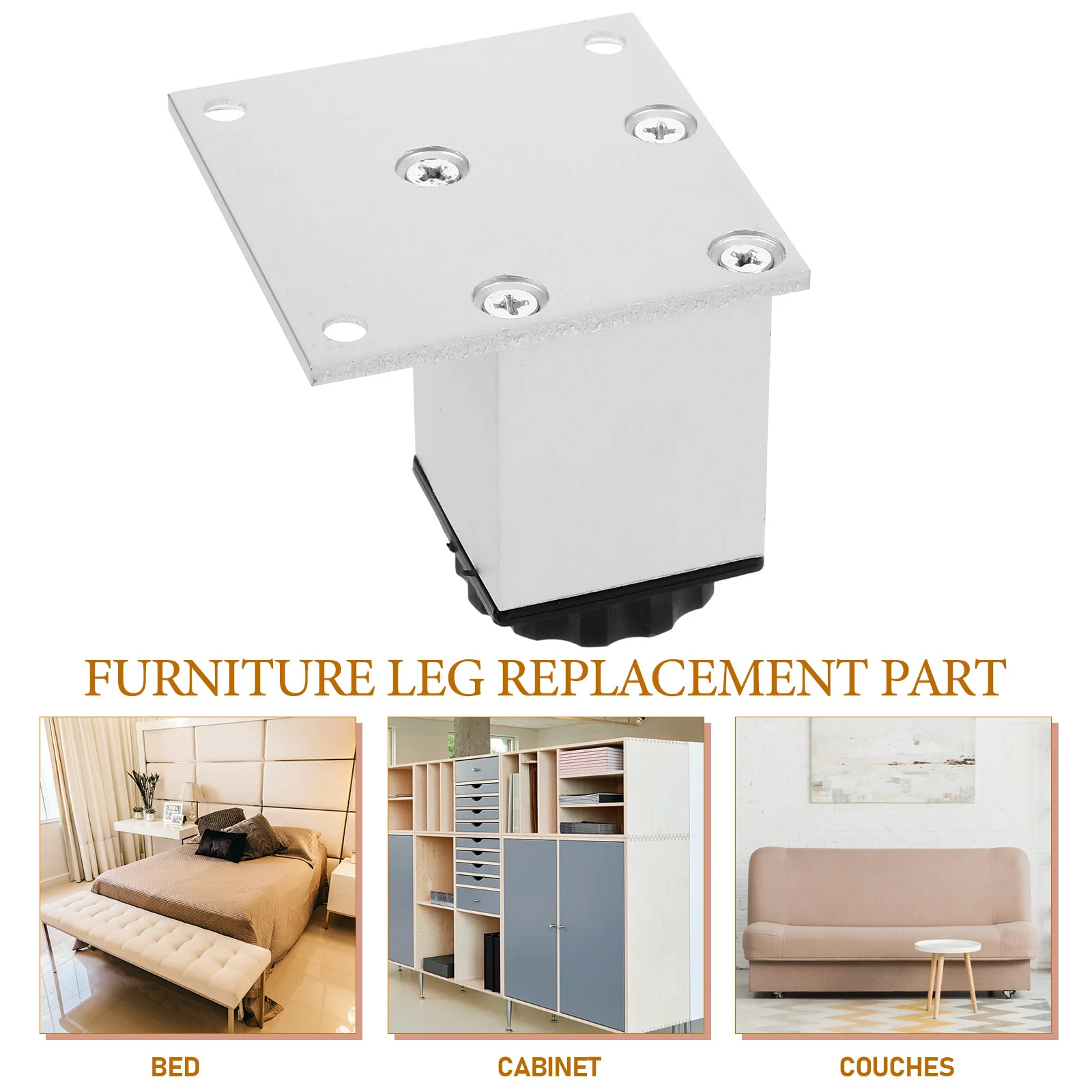 

Aluminum Adjustable Table Leg Furniture Support Foot Expandable Design Sofa Bed Cabinet Sturdy Practical Stylish