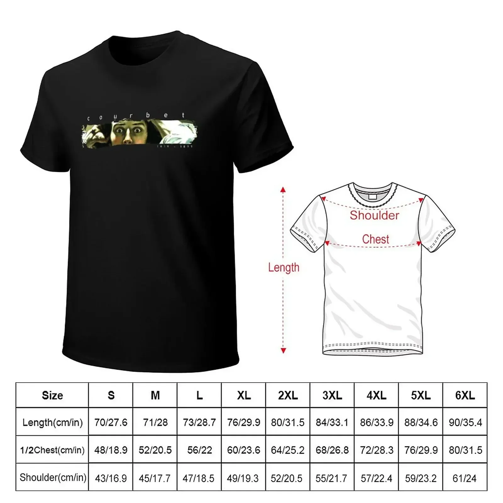 Courbet (1819 - 1877) T-Shirt anime sports fans t shirts for men animal prinfor boys new edition mens graphic t-shirts funny