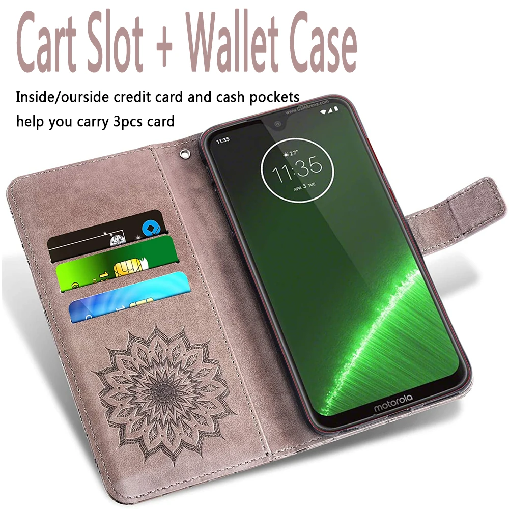 Phone Case For Motorola Moto G7 G 7 Plus Play Power 7G Moto7 G7p G7play G7+ Tmobile Revvlry Luxury Flip Leather Wallet Cover