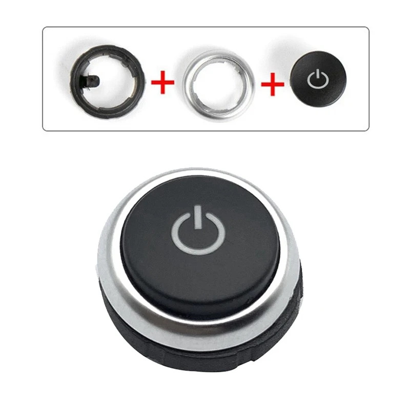 Car Control Knob Cover For BMW F07 F06 F12 F13 F01 F02 F03 F04 2011-2015 63139328426 FM/AM Volume Adjust Switch Button Parts