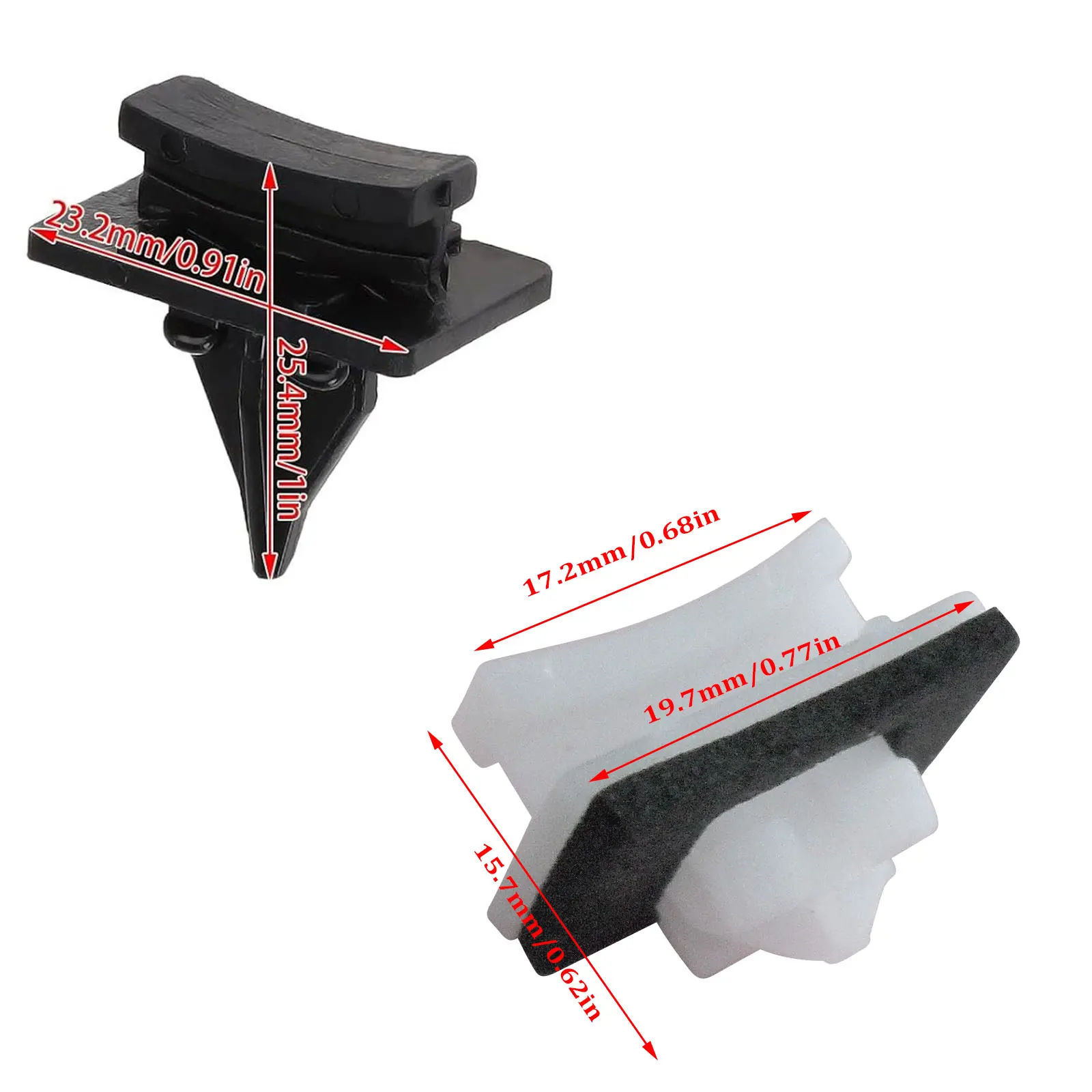 8PCS Front Windscreen Side A Pillar Trims Retainer Windshield Bezels Strip Mounting Clip YC15B03180BB 4069907 for Ford MK6 MK7