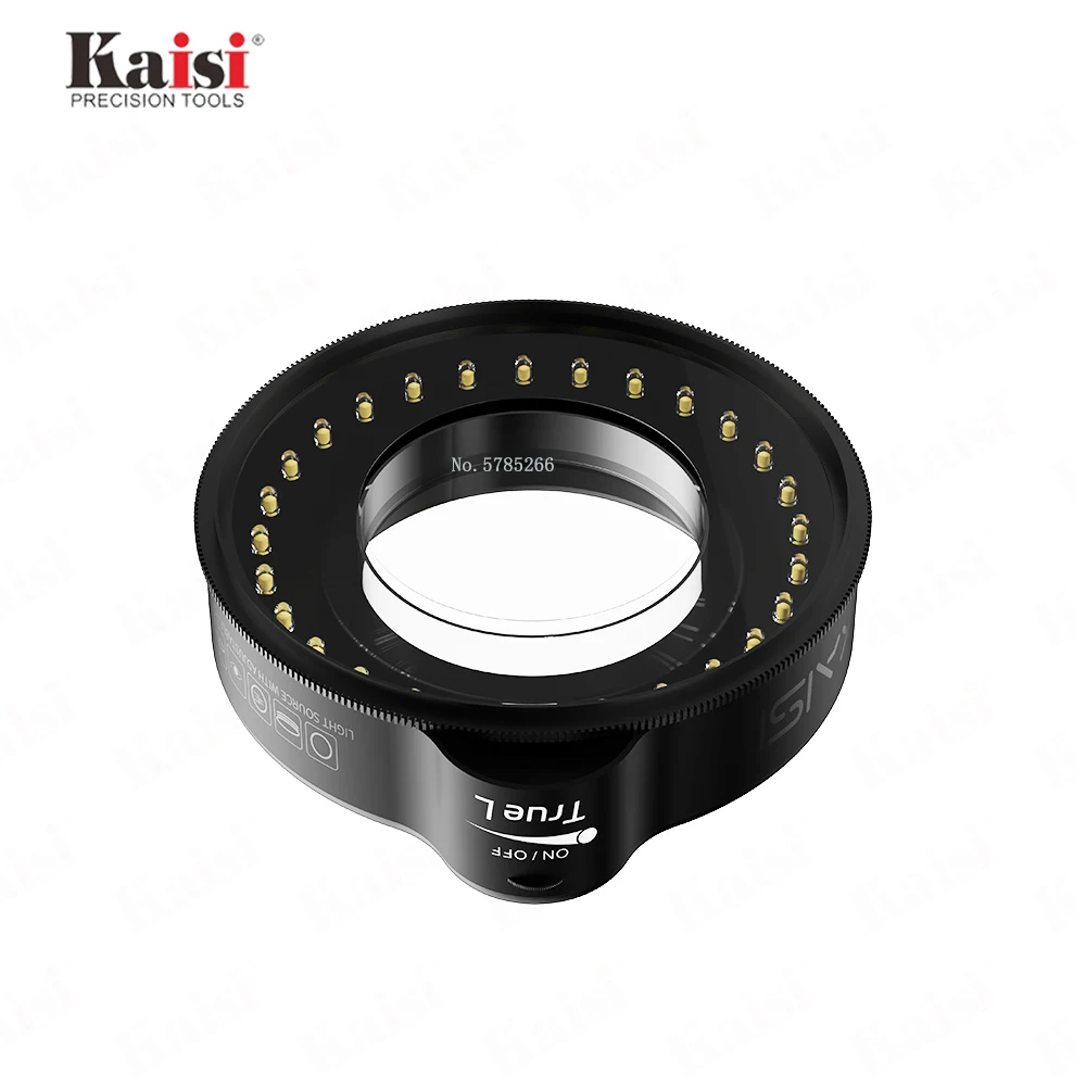 Kaisi lampada illuminante ad anello regolabile 56/64/72/144 LED di alta qualità per microscopio STEREO ZOOM disponibile spina ue/usa