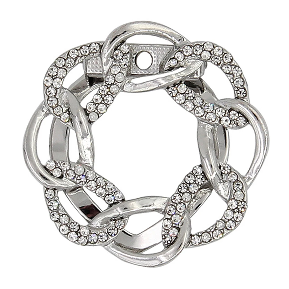 وشاح للنساء T التعادل مشبك الملابس التبعي وشاح حلقة تي شيرت كليب فستان مشبك سترة كليب قميص العلاقات الدائري