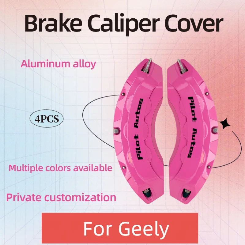 

For Geely Car Brake Caliper Cover For Geely Jiaji Okavango Vision Coolray Emgrand Preface Geometry AZKARRA Monjaro EC 7 Tugella