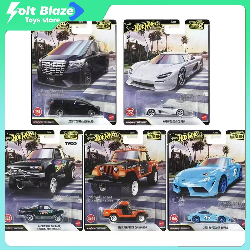 

Модель автомобиля Hot Wheels GTJ68 Boulevard Series 1/64 CC850 Toyota Alphard 2026, литые под давлением модели автомобилей, коллекционные игрушки для мальчиков, подарки на день рождения