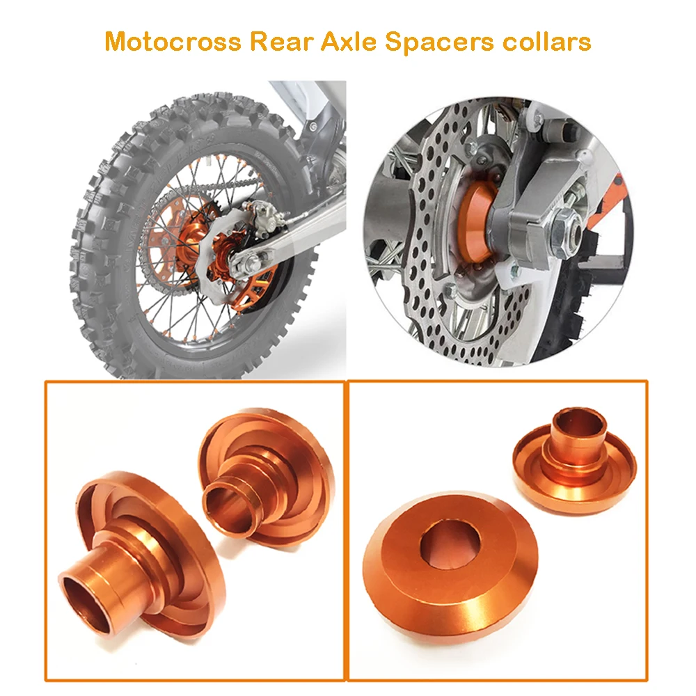 

Fits for KTM EXC EXCF EXC-F XCW XC-W XCF-W 250-500 2004-2022 Motorcycle Rear Wheel Hub 20mm Axle Spacers Collars Upgrade Kits
