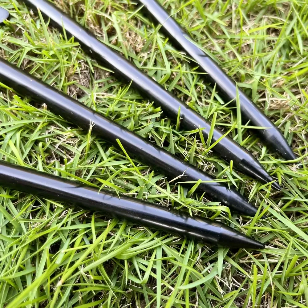 4Pcs/8 Inch Outdoor Tent Nail Tent Pegs Heavy Duty Steel Tent Stakes for Camping Canopy Awning Tent Camping Ground Na image 4