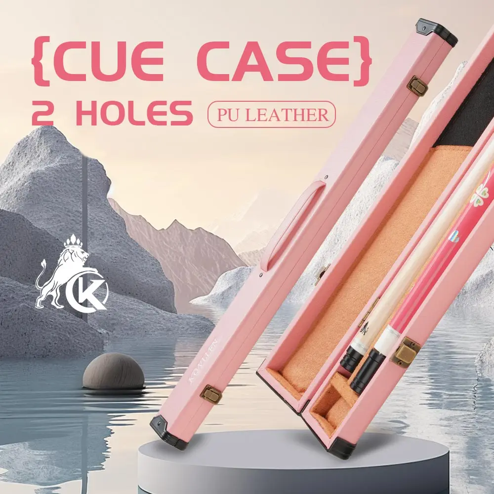 

KONLLEN Pool Cue Case 1 Butt and 1 Shaft Billiard Stick 1x1 PU Pool Stick Case Holds Large Capacity Carrying Cases