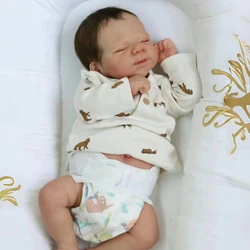 18-20Inch Washable Pascale Bebe Reborn Girl AND Boy With Rooted Hair Soft Touch Vinyl Body Lifelike Real Reborn Doll