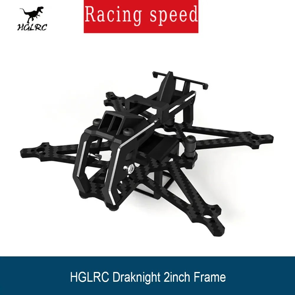 

HGLRC Draknight 2inch 91mm Ultra-light Toothpick FPV Frame Compatible 2inch Propeller for FPV Freestyle Drone Part