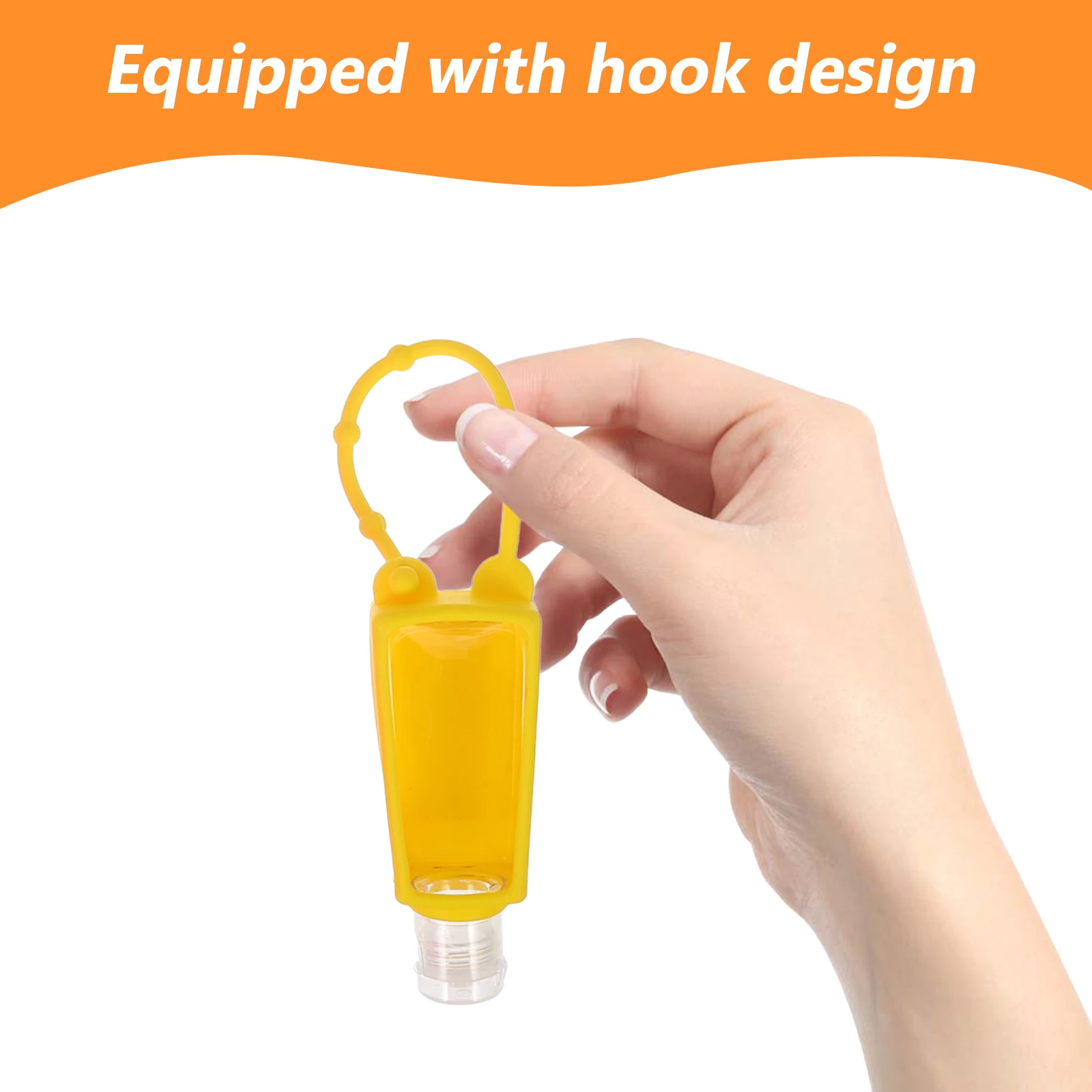 

20pcs 30Ml Travel Bottles Leakproof Squeeze Keychain Hand Holder Empty For Bath Oil Shampoo Body Wash Silicone Pet Durable