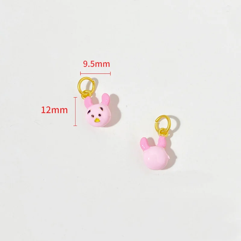 New Miniso Fashion Disney Winnie Bears Charm Beads Suitable for Original Women's Bracelets Jewelry Accessories Gifts