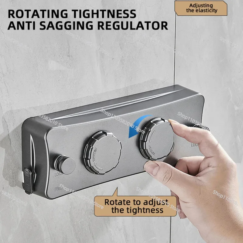 New 5.1 Meters Retractable Clothesline 304 Stainless Steel - Pull-Out Space Saving Drying Rack