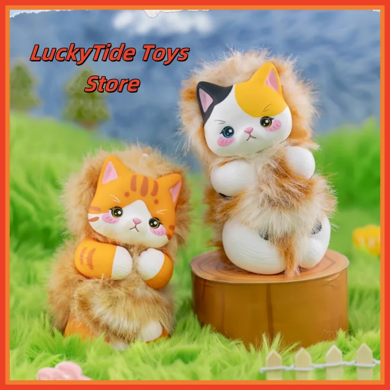 New Genuine Zhiwan Bobo Cat Blind Box Golden Fruit Cartoon Pendant Mystery Box Bobo Cat Golden Fruit Keychains Keyring Kids Gift