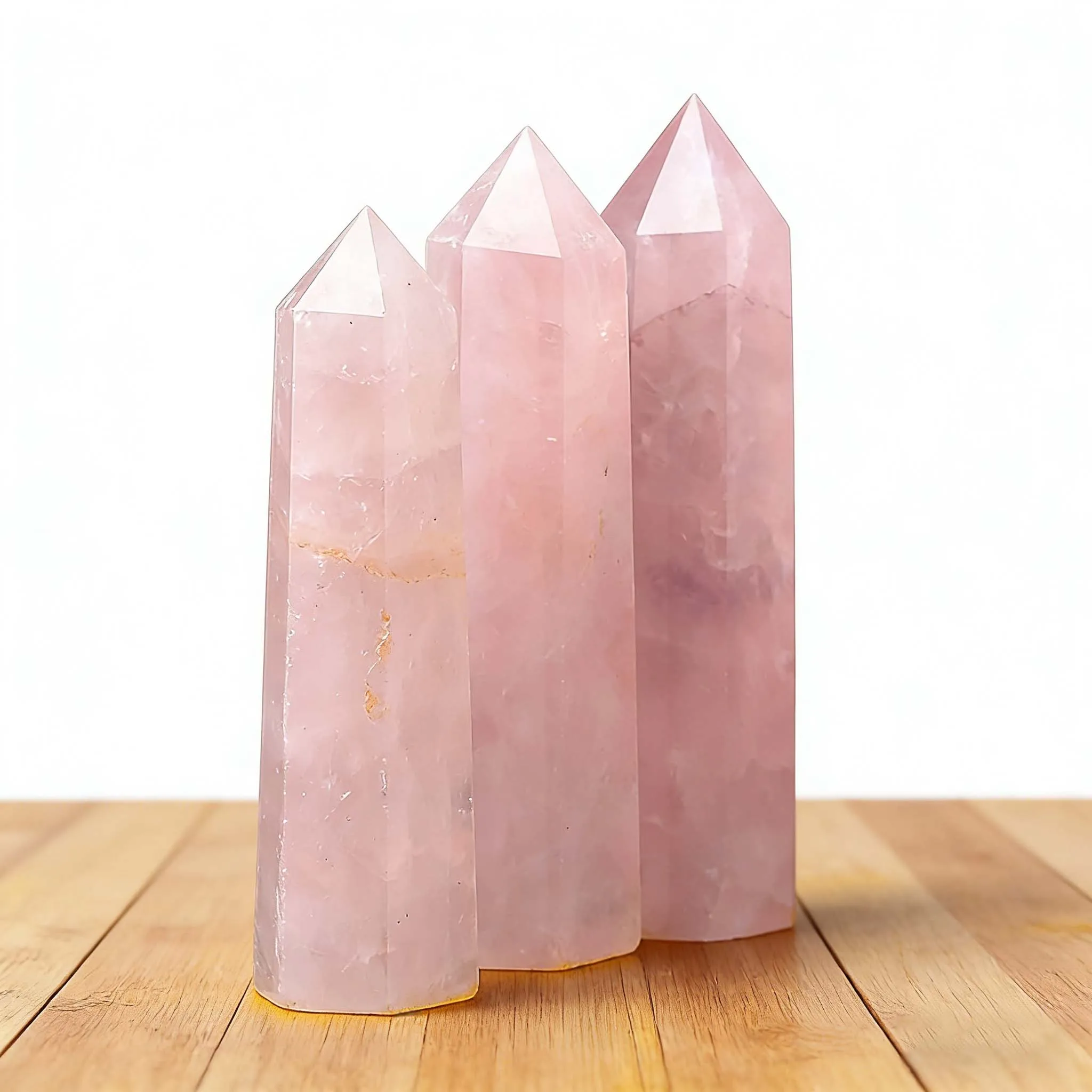 

Scarce Rose Quartz Undyed Natural Soft Pink Collectible Niche Luxury
